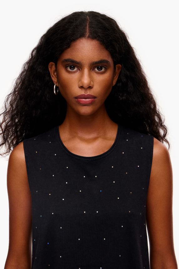 Bimba Y Lola flerfarvet sten t-shirt 46TD4J297sort