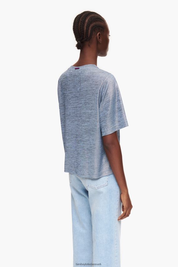 Bimba Y Lola folie t-shirt 46TD4J306flydende blå