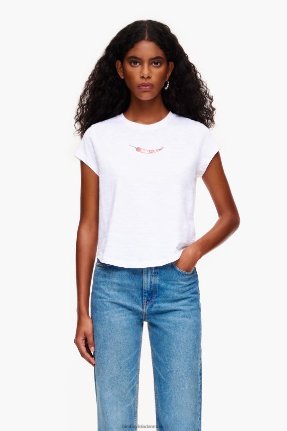 Bimba Y Lola guindilla t-shirt 46TD4J246hvid