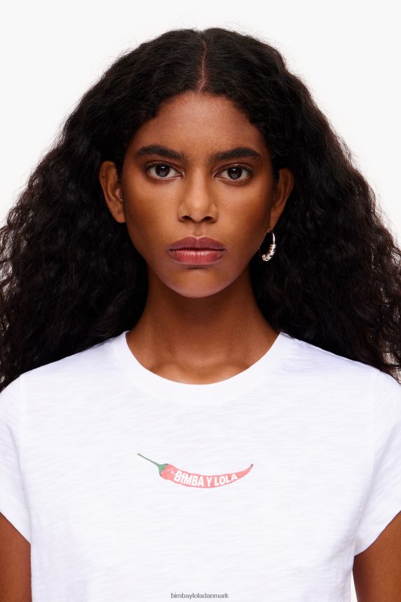 Bimba Y Lola guindilla t-shirt 46TD4J246hvid