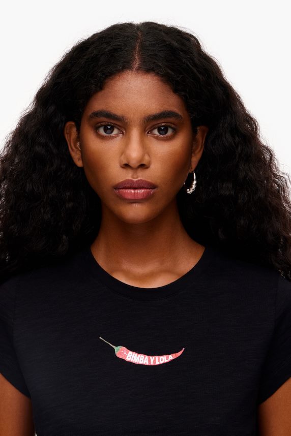 Bimba Y Lola guindilla t-shirt 46TD4J247sort
