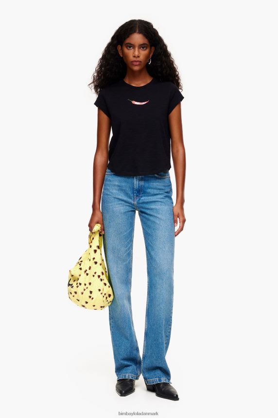 Bimba Y Lola guindilla t-shirt 46TD4J247sort