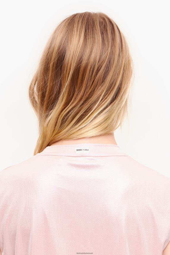 Bimba Y Lola kort flydende t-shirt 46TD4J308lyserød