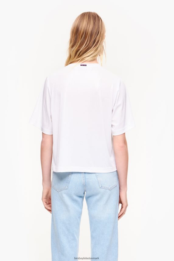 Bimba Y Lola kort flydende t-shirt 46TD4J310hvid