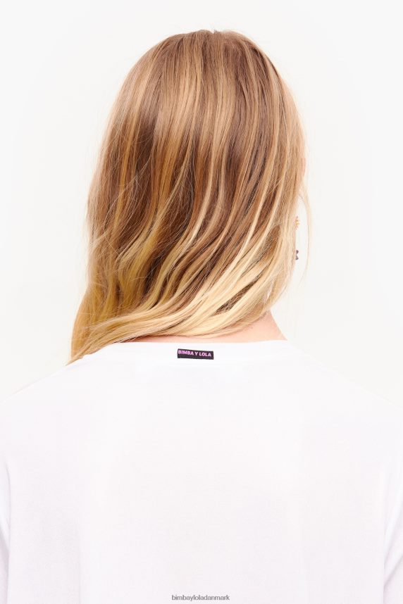 Bimba Y Lola kort flydende t-shirt 46TD4J310hvid