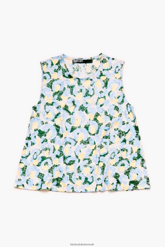 Bimba Y Lola let dyrebørste t-shirt 46TD4J292blå