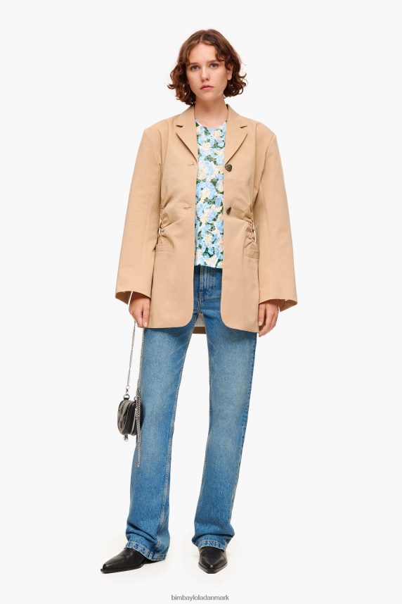 Bimba Y Lola let dyrebørste t-shirt 46TD4J292blå