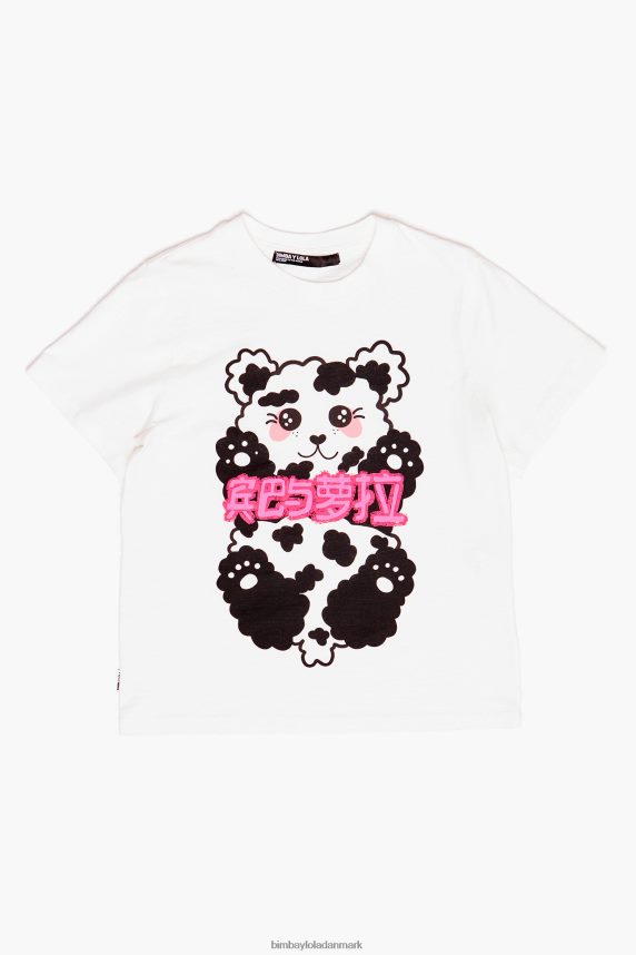Bimba Y Lola pandabjørn t-shirt 46TD4J279hvid