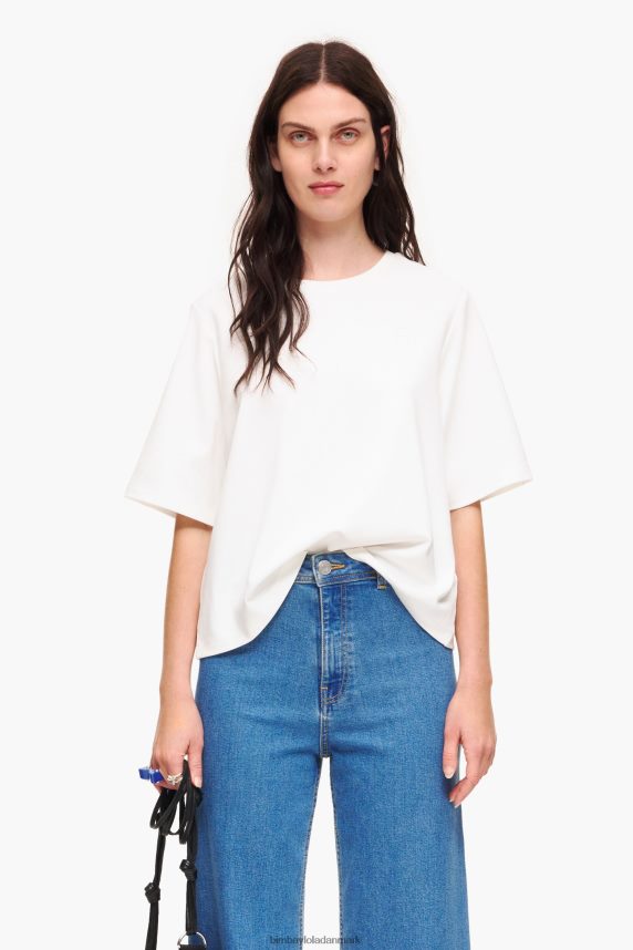 Bimba Y Lola ponte di roma kort t-shirt 46TD4J257elfenben