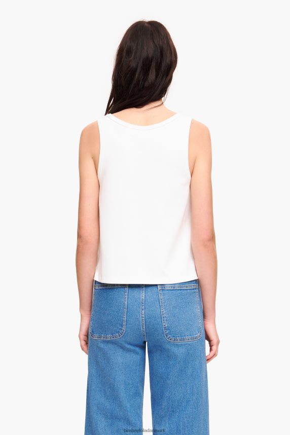 Bimba Y Lola ponte di roma t-shirt uden ærmer 46TD4J289elfenben