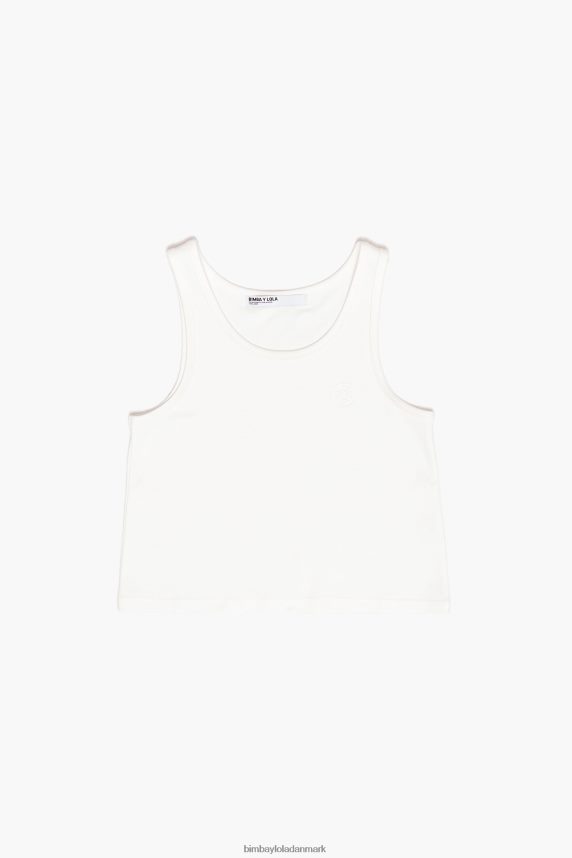 Bimba Y Lola ponte di roma t-shirt uden ærmer 46TD4J289elfenben