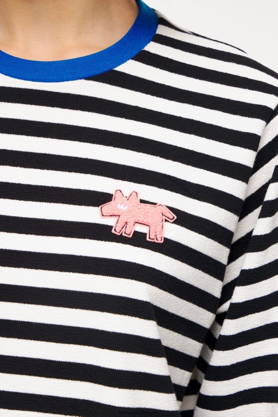 Bimba Y Lola stribet t-shirt 46TD4J251sort