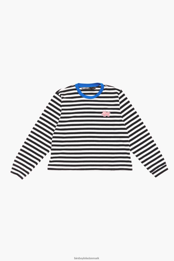 Bimba Y Lola stribet t-shirt 46TD4J251sort