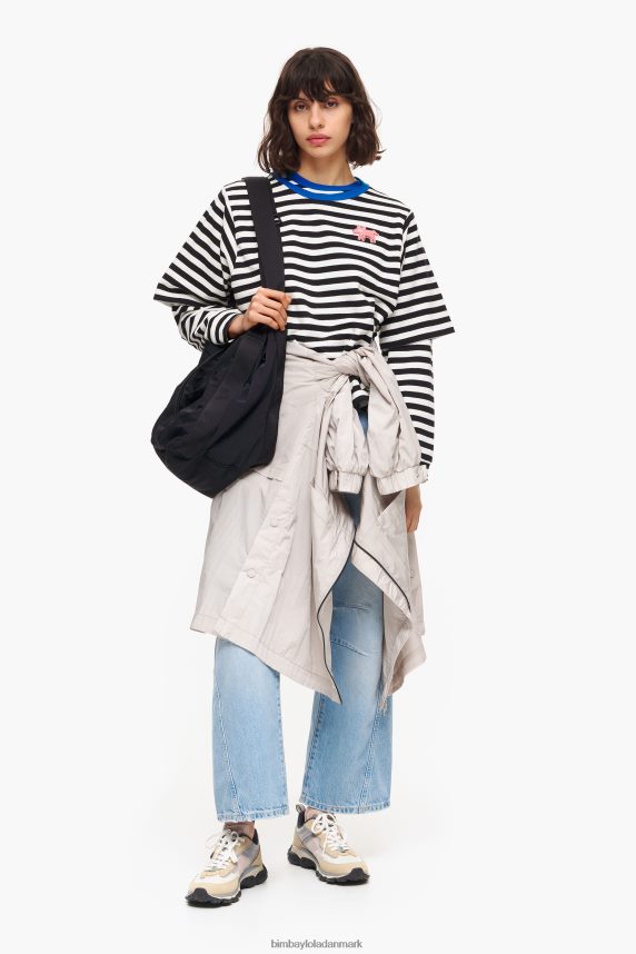 Bimba Y Lola stribet t-shirt 46TD4J251sort