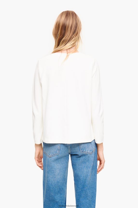 Bimba Y Lola strik t-shirt 46TD4J300hvid