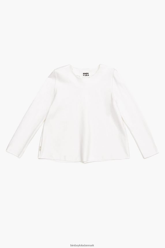 Bimba Y Lola strik t-shirt 46TD4J300hvid