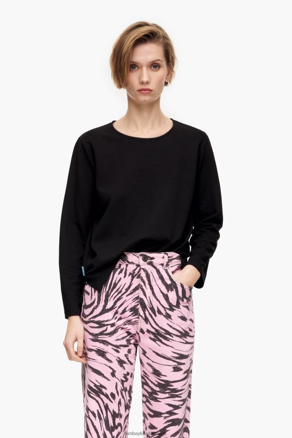 Bimba Y Lola strik t-shirt 46TD4J301sort