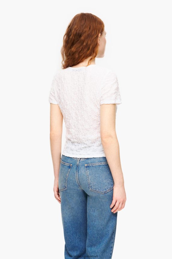 Bimba Y Lola struktureret ruchet t-shirt 46TD4J267elfenben