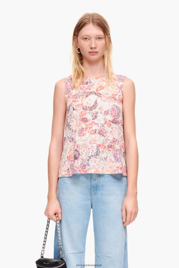 Bimba Y Lola t-shirt med fuld print 46TD4J293frugter