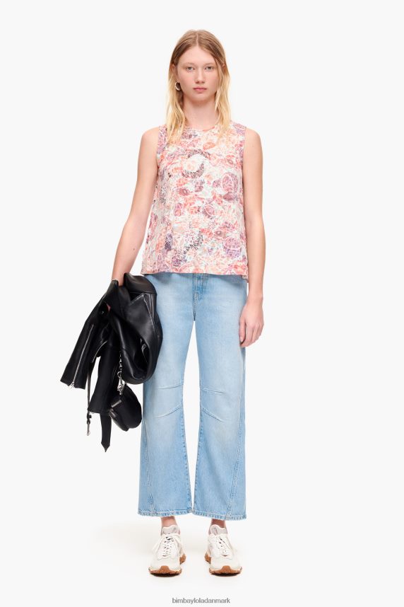 Bimba Y Lola t-shirt med fuld print 46TD4J293frugter