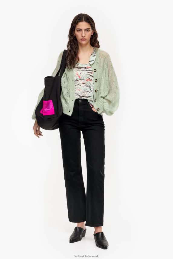 Bimba Y Lola t-shirt med sommerfuglevingetryk 46TD4J304mynte