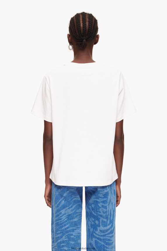 Bimba Y Lola universitets logo t-shirt 46TD4J277hvid