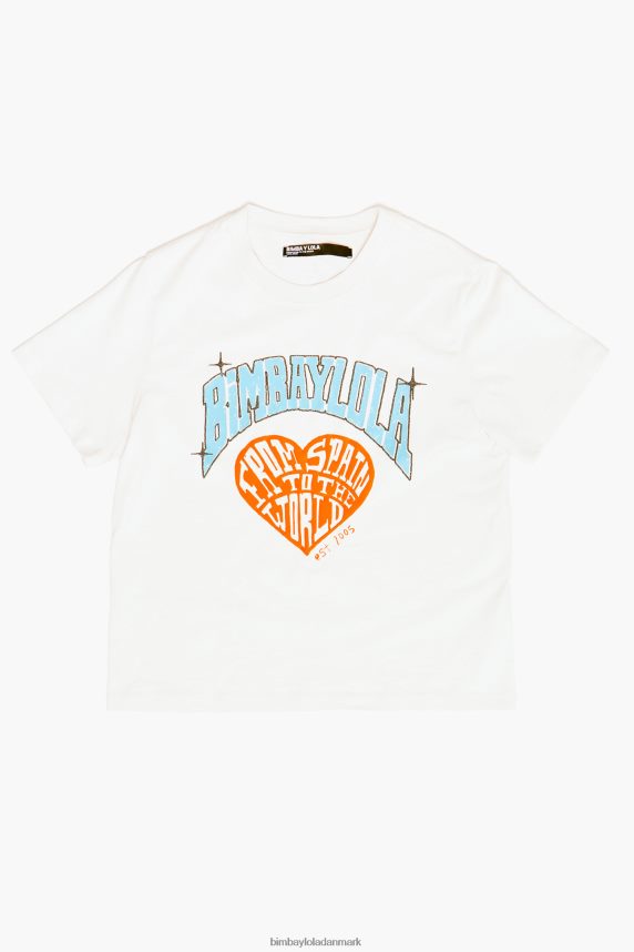 Bimba Y Lola universitets logo t-shirt 46TD4J277hvid