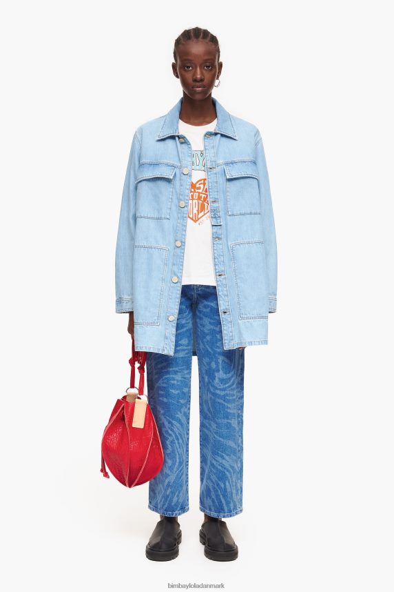 Bimba Y Lola universitets logo t-shirt 46TD4J277hvid